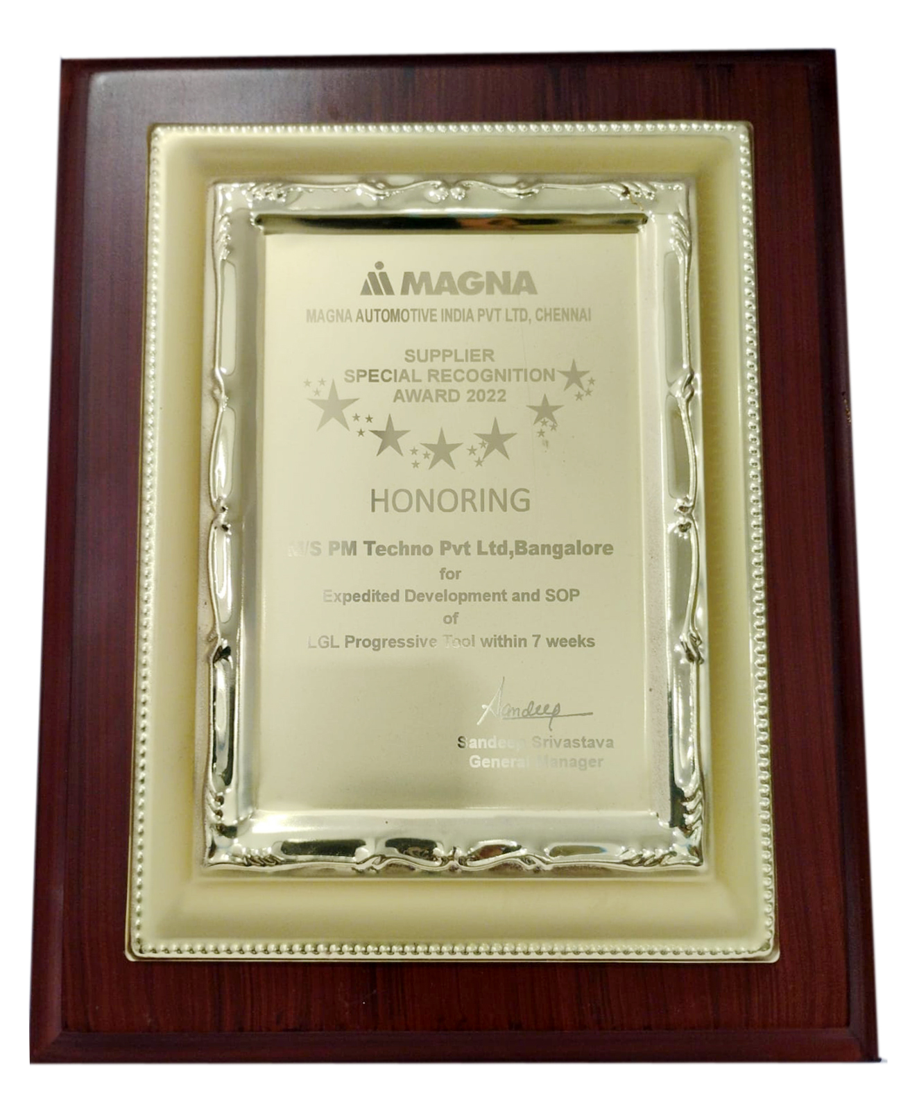 Supplier Special Recognition - MAGNA